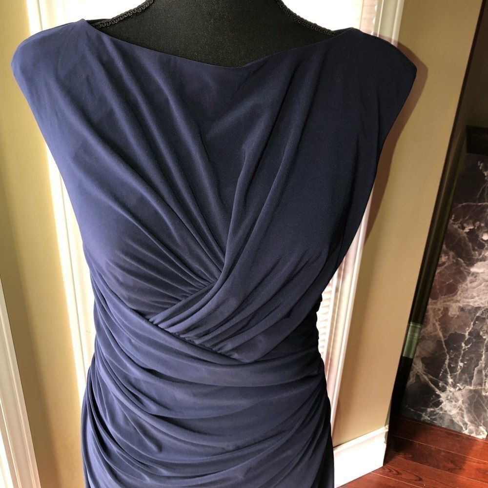 Evan Picone Dress with Ruched front - Picture 3 of 4